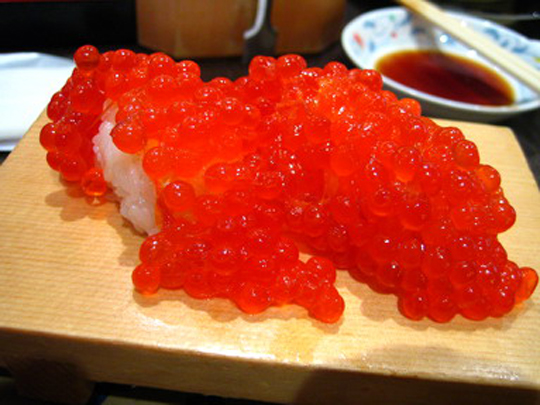 Ikura with shoyu
